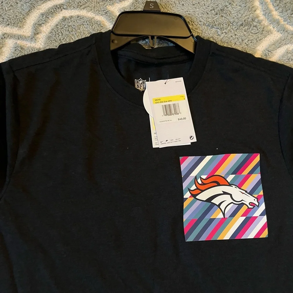 Nike NFL Bronco’s Cancer T Shirt - Picture 2 of 3